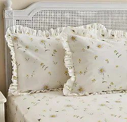 Karaca Home Emma Sarı Fırfırlı Çift Kişilik Çarşaf Takımı