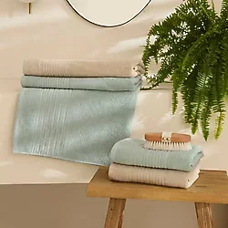 Karaca Home Line Soft %100 Pamuk 4 Parça Hamam Seti Bej-Pudra