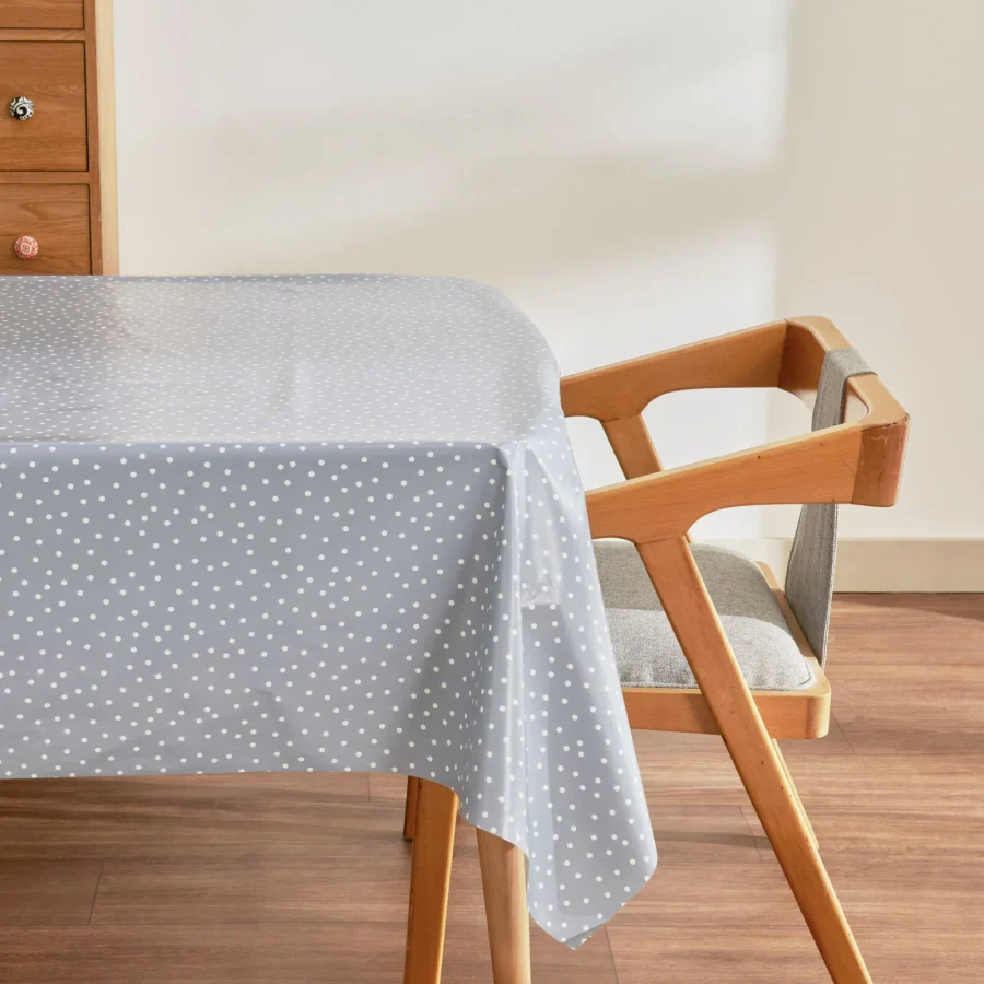 Karaca Home Luna Puantiyeli Pvc Masa Örtüsü Mavi