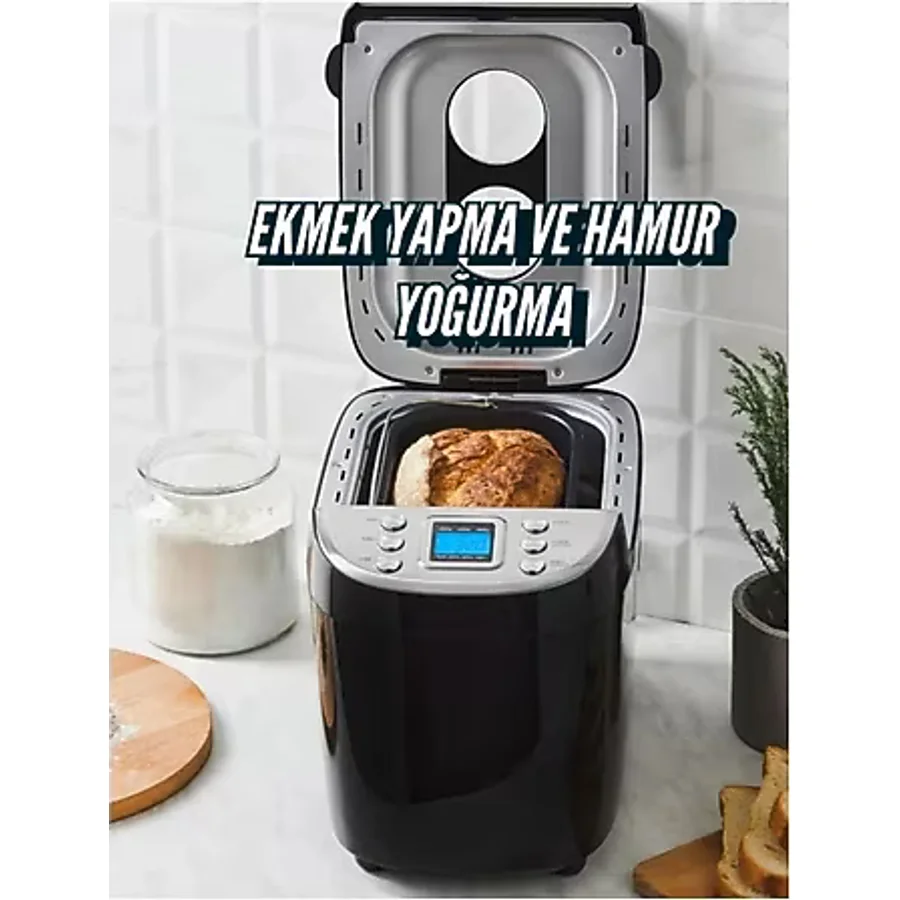 Karaca Inox Tam Otomatik Ekmek, Reçel, Yoğurt & Hamur - 15 Program, Zamanlayıcı+ 45 Tarif Kitabı!+ Mutfak Tartısı