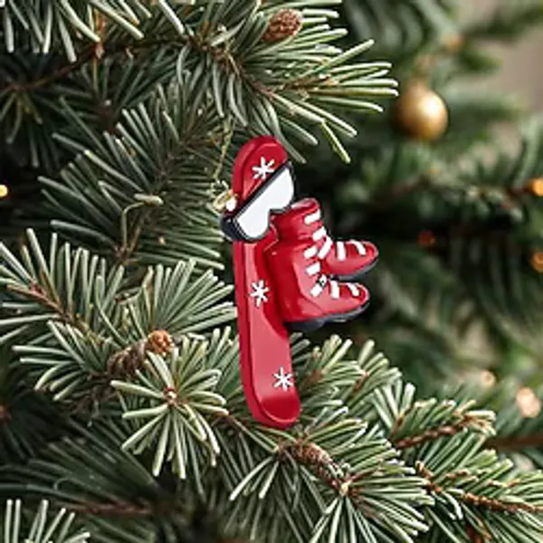 Karaca New Year Yılbaşı Snowboard Ağaç Süsü 8,1X2,5X14,9 cm