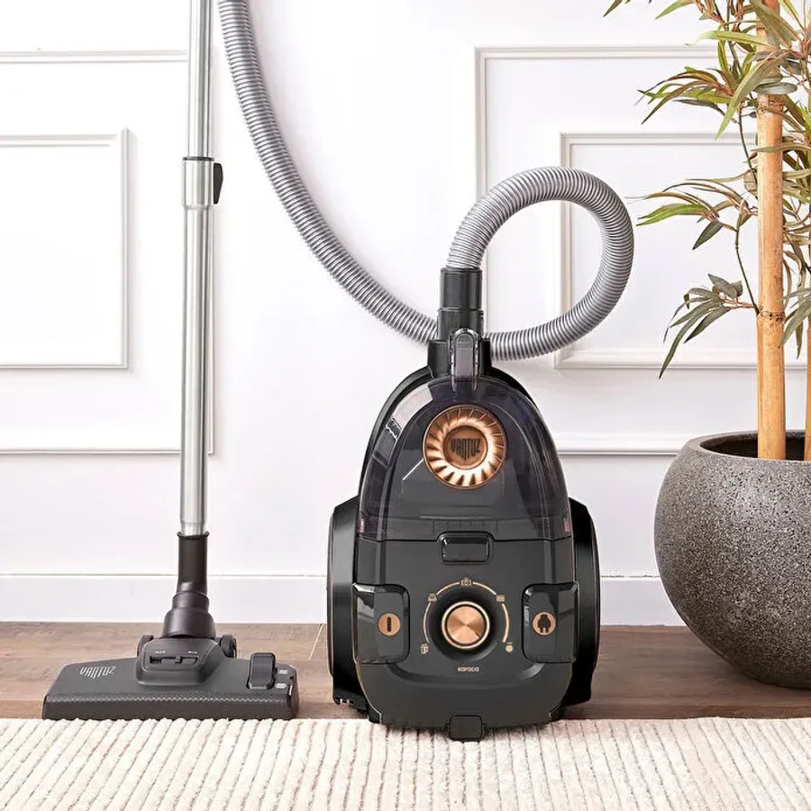 Karaca Vantuz High Force F2 Matte Black Copper 899 W Toz Torbasız Süpürge görsel 2