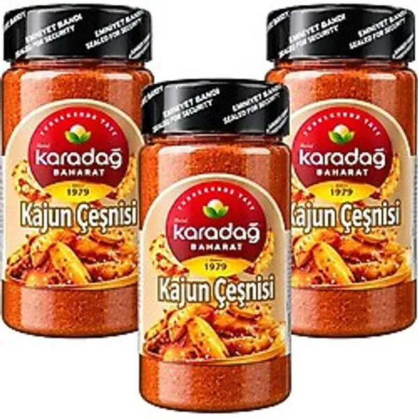 Karadağ Baharat Kajun Çeşnisi 200 Gr 3 Lü