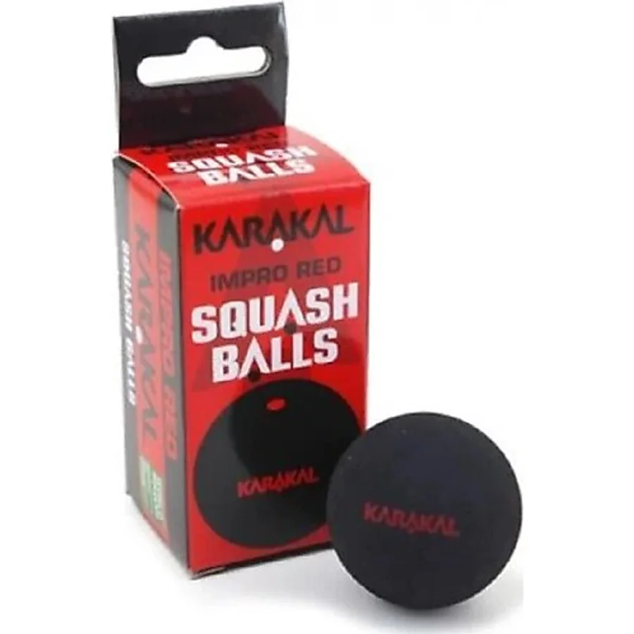 Karakal Kırmızı Noktalı 2'li Squash Topu