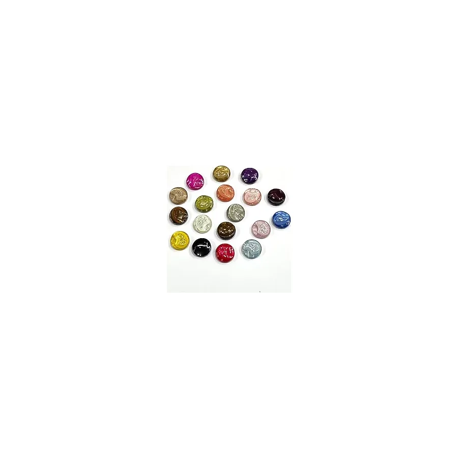 karan tuhafiye Bluz Düğmesi/Simli Bluz Düğmesi / 1 cm / 10 adet / 02727 / Bordo, 02727-R209, 7230000005033