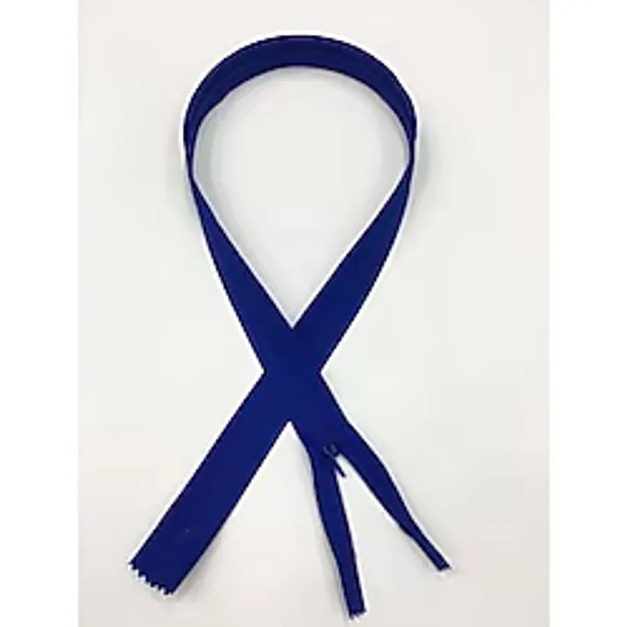karan tuhafiye Gizli Elbise Fermuarı/Ekstra Kalın Diş / 70 Cm Saks Mavi