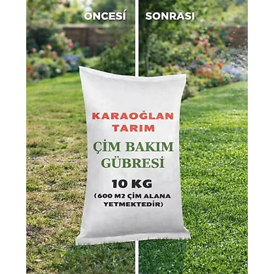 Karaoğlan Tarım Karışımlı Çim Bakım Gübresi Çim Gelişim Gübresi Çim Coşturan 10 kg