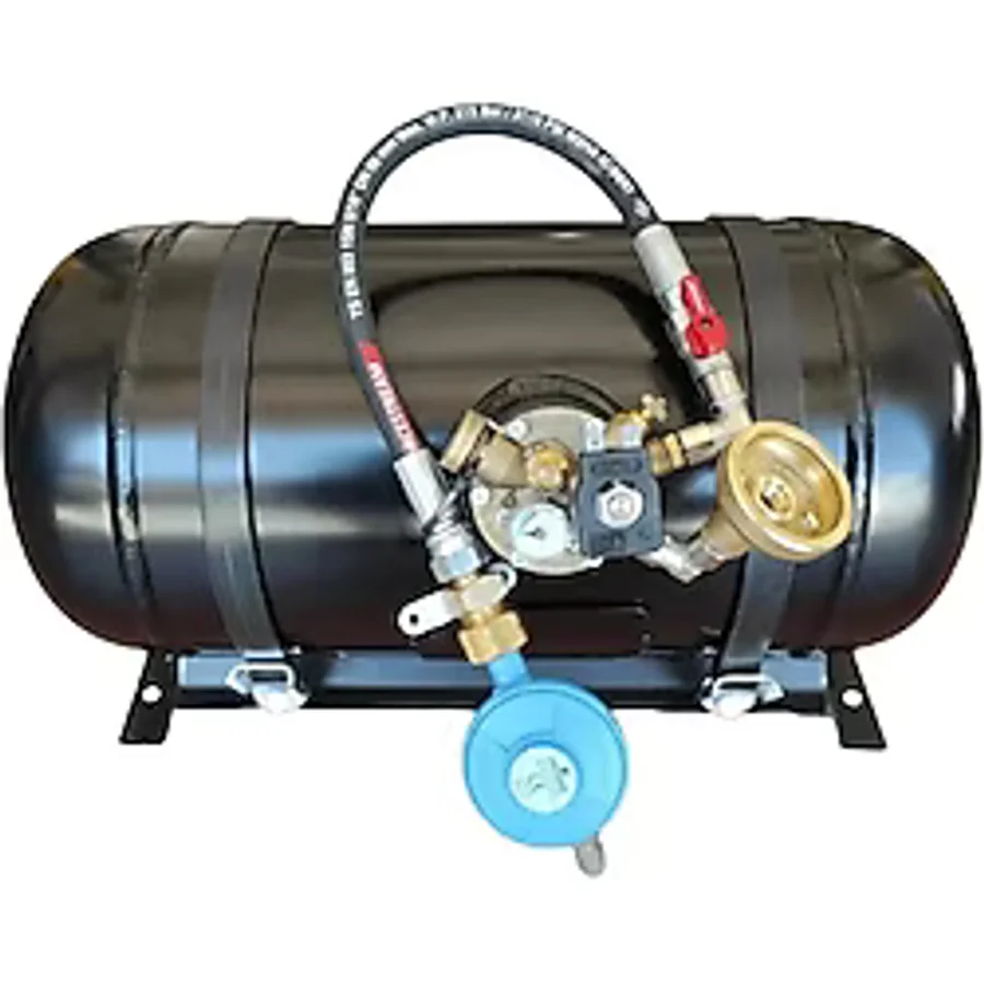 Karavan Lpg Tankı Yatay 22 Litre Kullanıma Hazır Set