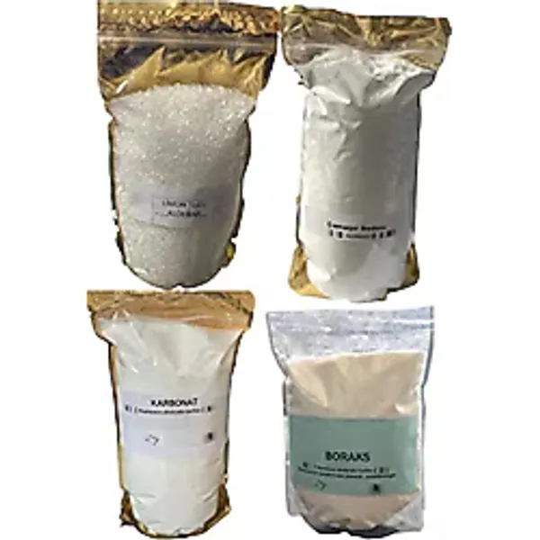 Karbonat 1 KG + Boraks 1 KG + Limon Tuzu 1 KG + Çamaşır Sodası 1 KG