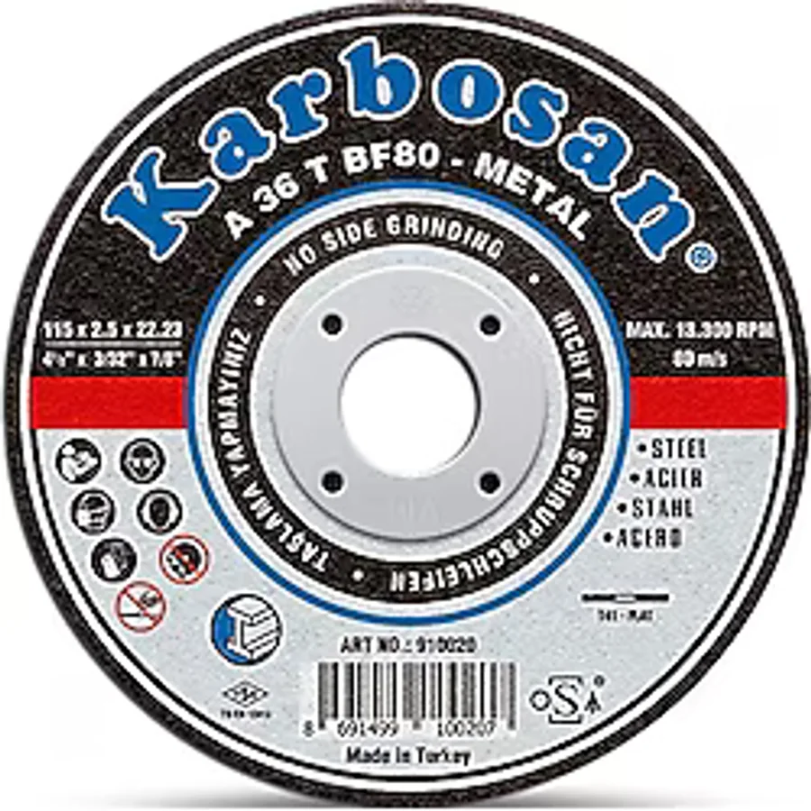 Karbosan 910440 115x1x22 mm A 54 R BF80 NK Kesici Disk