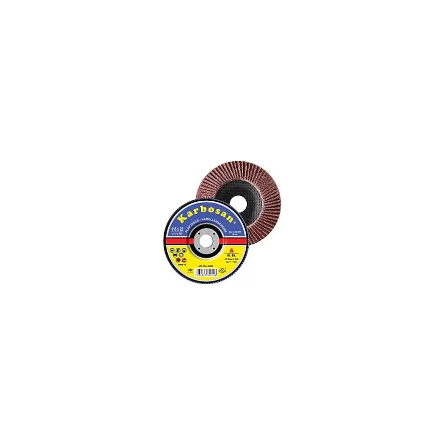 Karbosan Flap Disk Zımpara 115 Mm (40 - 60 - 80 - 100 - 120 Kum)