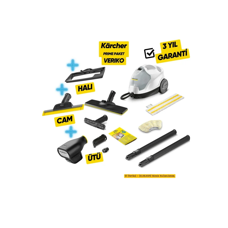 Karcher Sc 4 Easyfix Prime Buharlı Temizlik Makinesi by Veriko Edition, Ütü, Pencere, Halı Silme