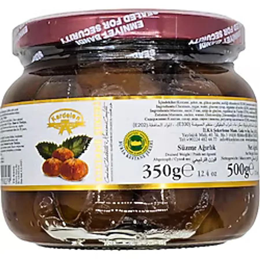 Kardelen Kestane Şekeri Cam Kavanoz 500 Gr - 1 Adet