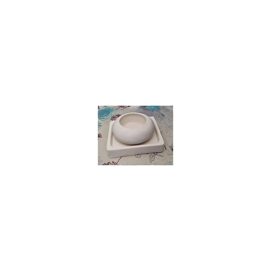 Kare Altlık Ve Yuvarlak Tealight Mumluk Silikon Kalıp K-1366, Kokulu Taş Alçı Polyester Beton Kalıbı
