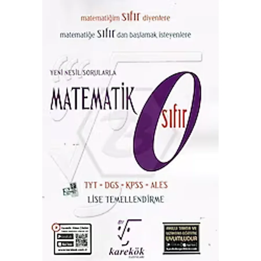 Karekök Yayınları YKS Sıfır Matematik Soru Bankası