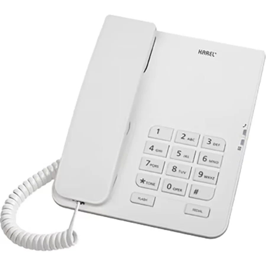 Karel TM140 Beyaz Masaüstü Telefon