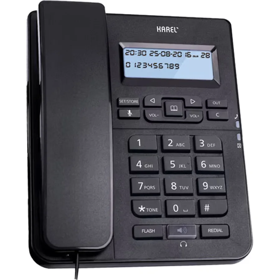 Karel TM145 Siyah Masaüstü Telefon
