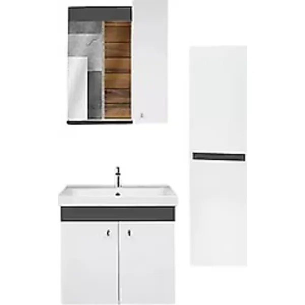 Karen New Bahar Boy Dolaplı 80 cm Banyo Seti