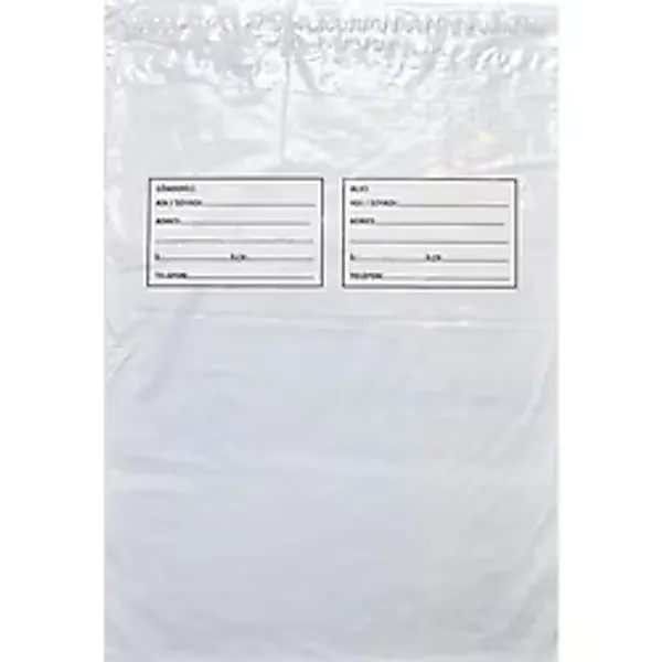 Kargo Poşeti Büyük Boy 37 Cm X 45 Cm +5 Cm Körük 50'Li Paket
