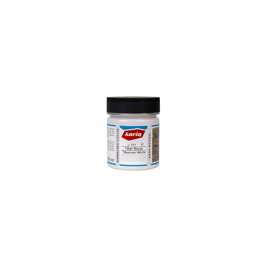 Karin : Ebru Boyası : 105 ml : 101 Beyaz