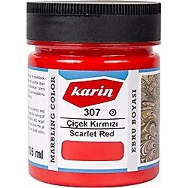 Karin Ebru Boyası 105 Ml. 307 Çiçek Kırmızı