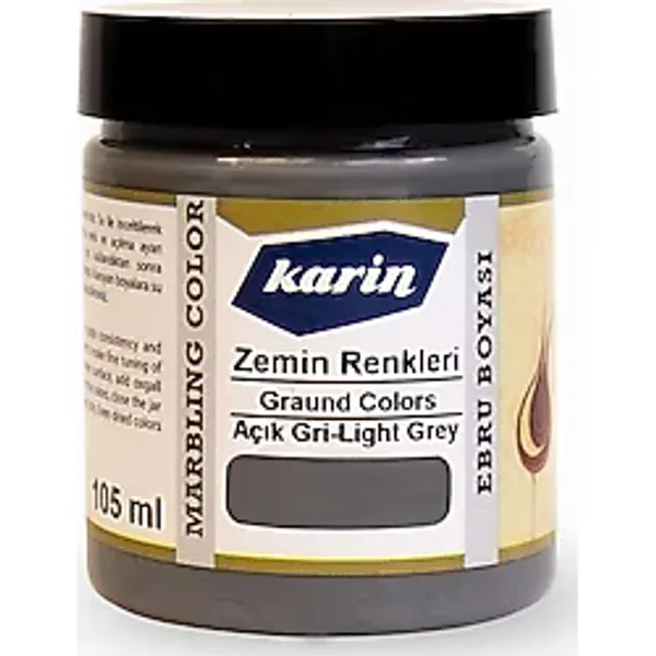 Karin Ebru Boyası 901 Zemin Renkleri - Açık Gri 105 ml