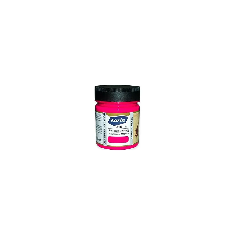 Karin Ezilmis Ebru Boyasi 105Ml 310 Florasan Magenta