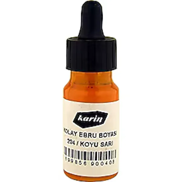Karin Kolay Ebru Boyası 30 ml 204 Koyu Sarı