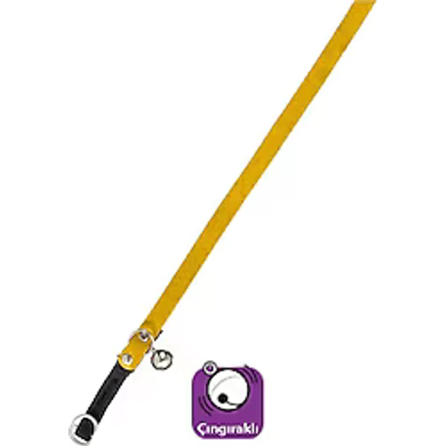 Karlie 30 cm Süet Sarı Kedi Tasması