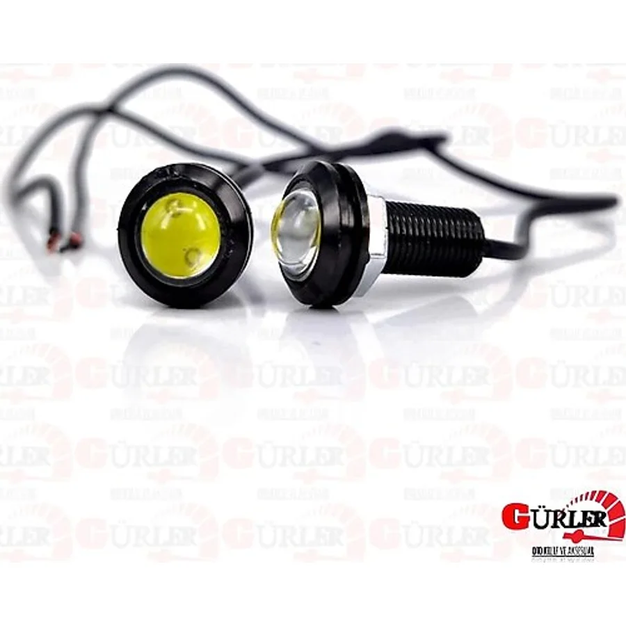 Kartal Göz Led Ayna Altı Led Lamba 2Adet Ortam Aydınlatma Beyaz 22Mm