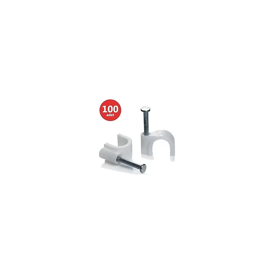 Karya 8 Numara 25 Mm Çelik Çivili Kroşe (100'Lü Paket)
