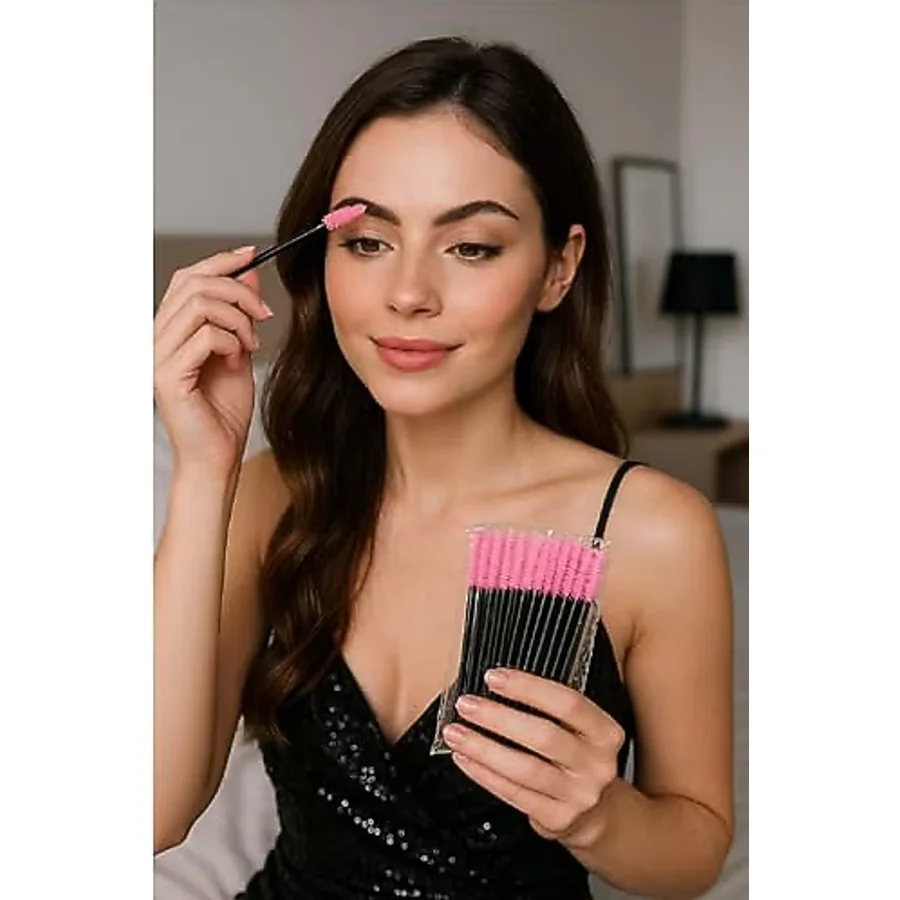 Kaş Ve Kirpik Tarama Fırçası 50'li Kalıcı Makyaj, Microblading, Kirpik Lifting