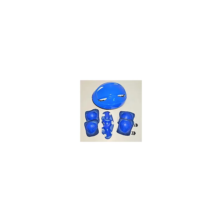 Kask Dizlik Dirseklik Eldiven Koruyucu Çocuk Set Mavi