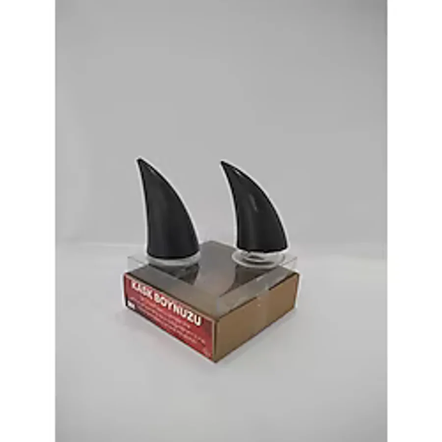 kaskmania Kask Boynuzu (SİYAH) 6cm En Büyük Boy