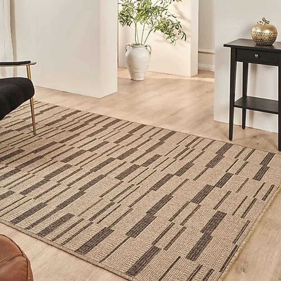 Kaşmir Halı Kilim Jüt Ravon Brown 80x300 cm