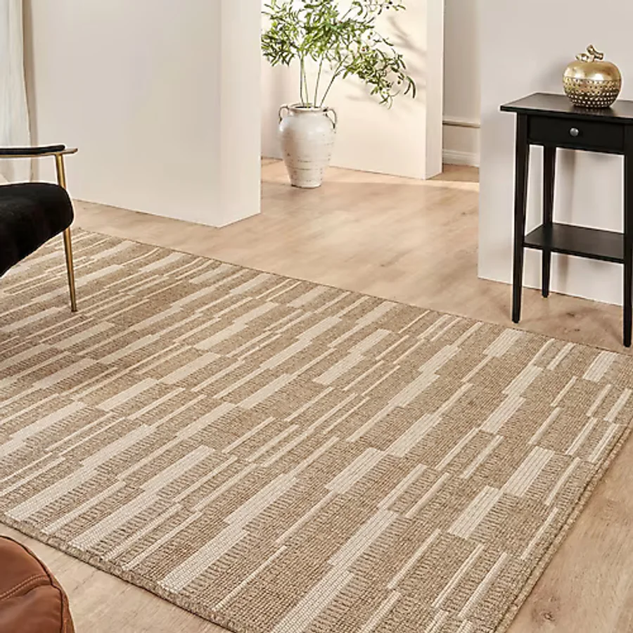 Kaşmir Halı Kilim Jüt Ravon White 120x180 cm