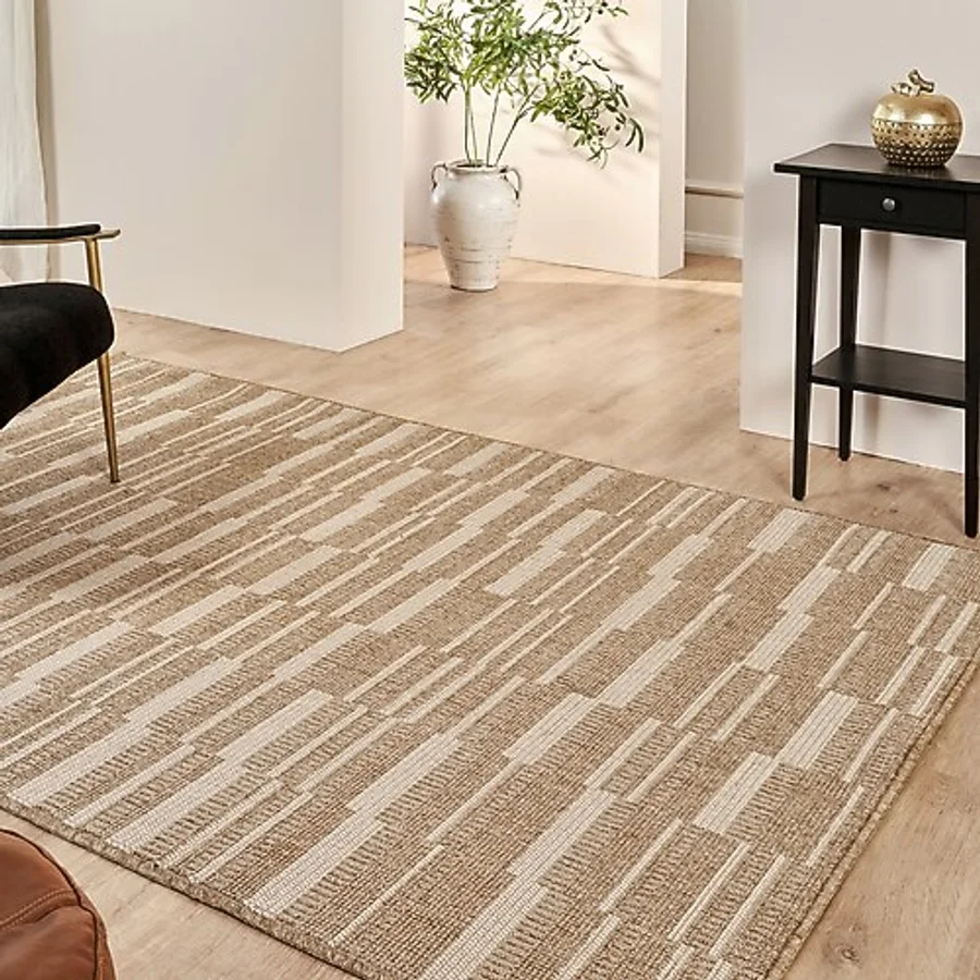 Kaşmir Halı Kilim Jüt Ravon White 80x150 cm