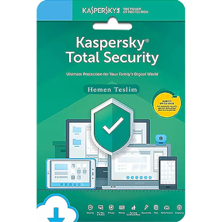 KASPERSKY Total Security ( 3 Cihaz ) 1 Yıl