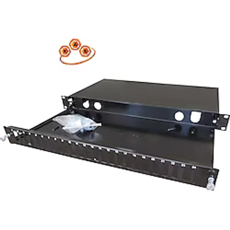Kastap 1U 24 Port 19'' Fiber Optik Patch Paneli (Çift Kasetli)
