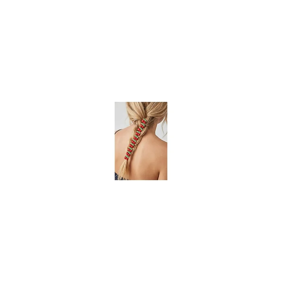 Katia & Bony Kirazlı 10'Lu Charm Saç Küpesi, Tek Beden, 22505G2260, Kırmızı, Kadın
