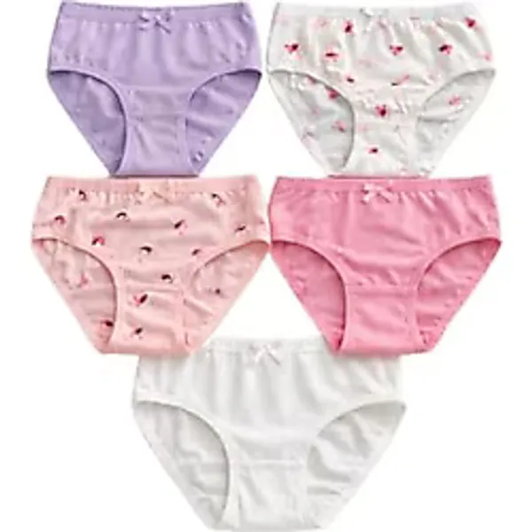 Katia & Bony Kız Çocuk 5'li Flamingo Desenli Slip Külot, 3-4 Yaş, 12603E2004, ÇOK RENKLİ, kız-çocuk