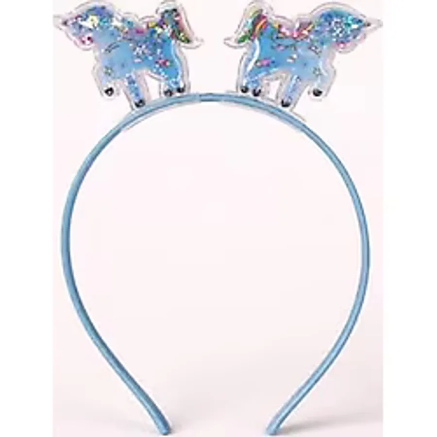 Katia & Bony Kız Çocuk Unicorn Işıltılı Taç Mavi Tek Ebat