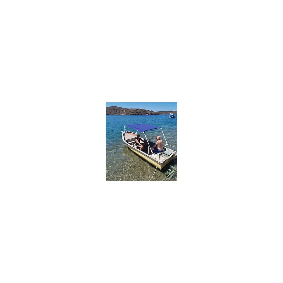 Katlanabilir 2 Kolu Tekne ve Bot Tentesi (Lacivert En : 115 cm)