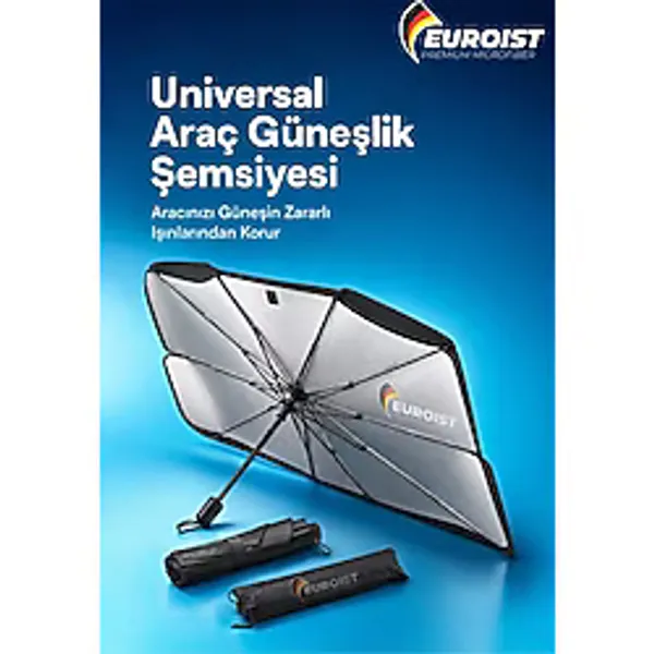 Katlanabilir Araba Ön Cam Güneşlik Şemsiye 140X79 Cm Uv Koruyucu Oto Gölgelik 1 Adet