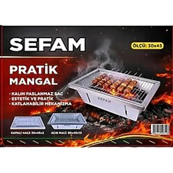 Katlanır Mangal + Izgara Teli