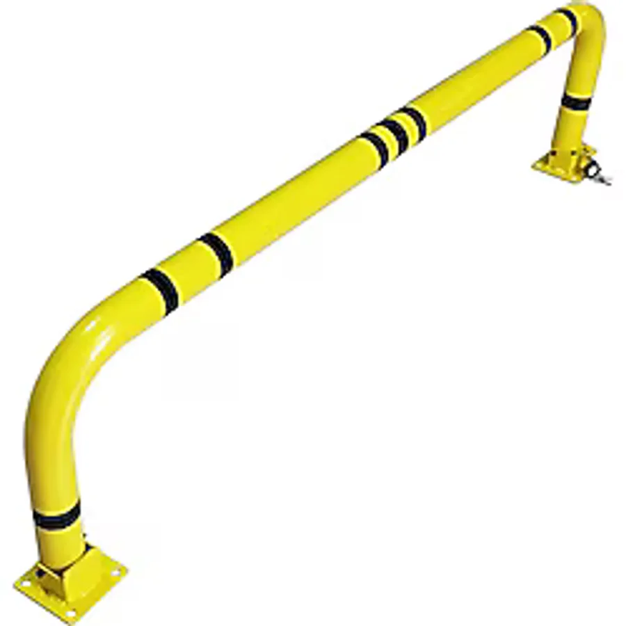 Katlanır Park Bariyeri Otopark Demiri Kişisel Kilitli Yatar Otopark Bariyeri 150 Cm 3Mm Sarı