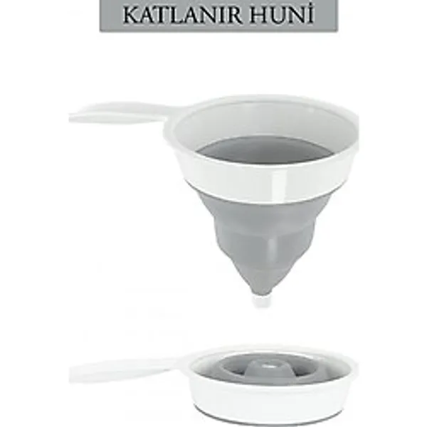Katlanır Silikon Akordiyon Huni