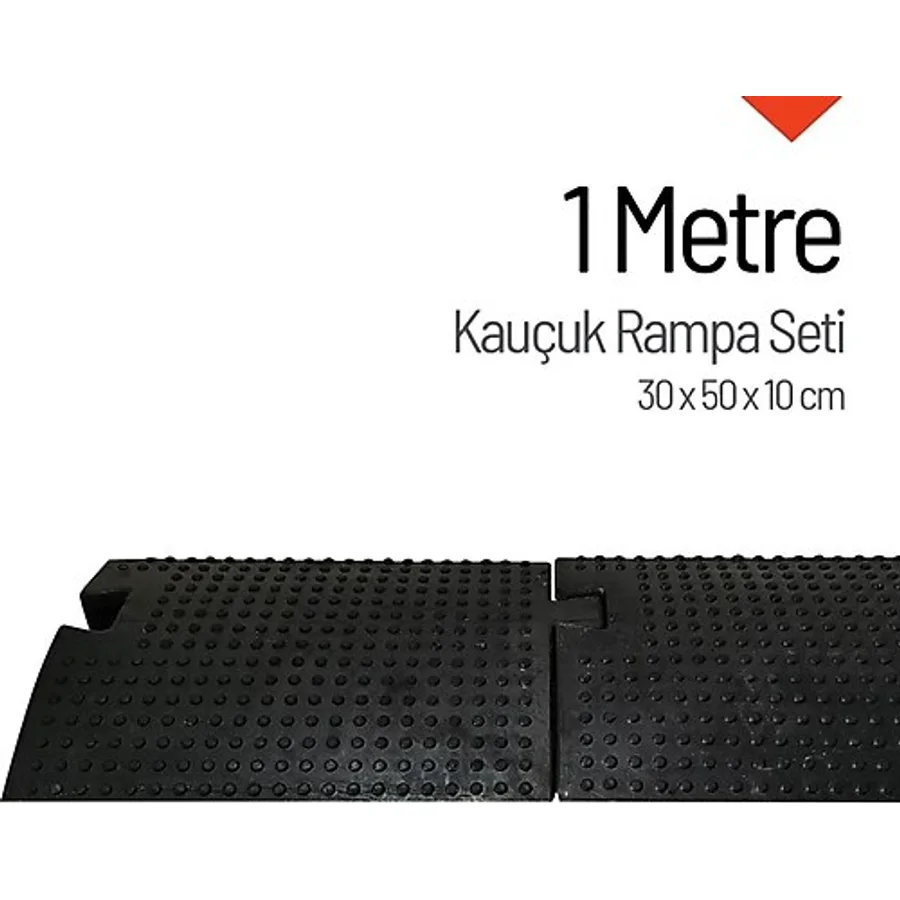Kauçuk Rampa, Otopark Rampası, Kaldırım Rampası 30 x 50 x 10 cm 1 Metre