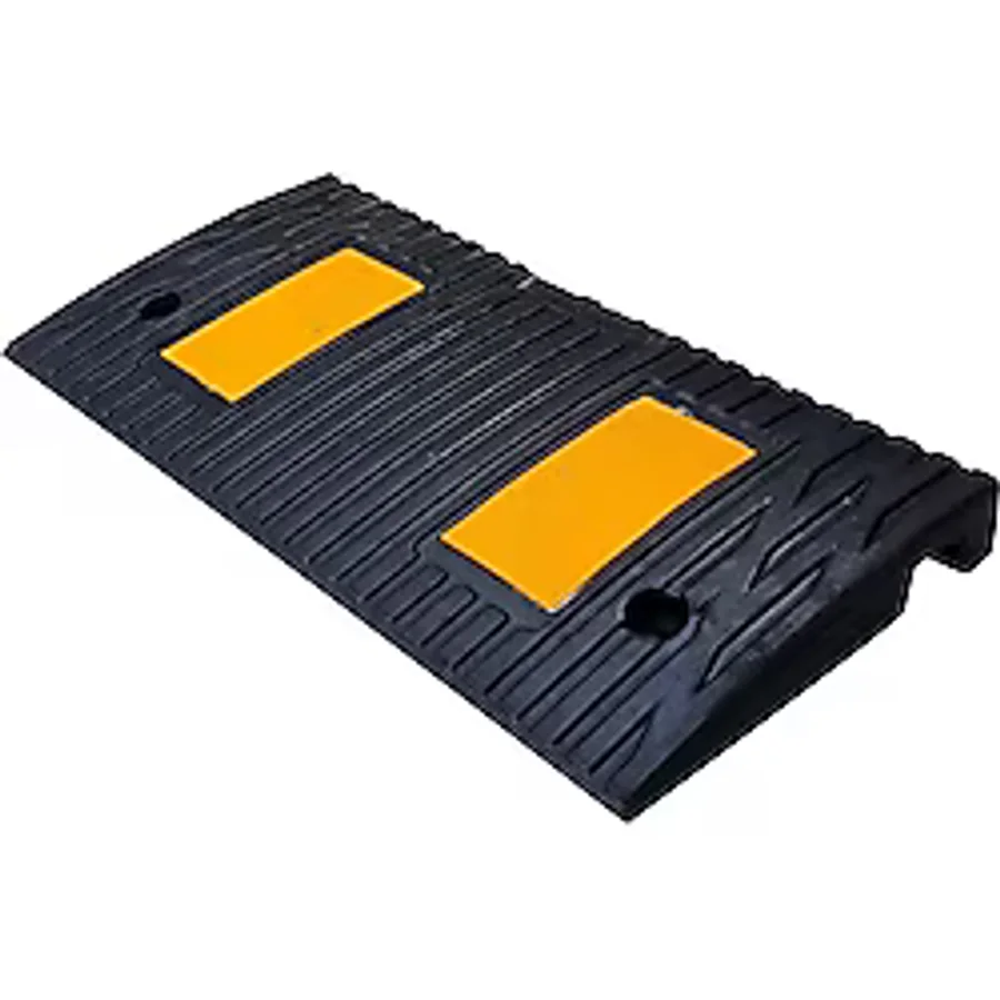 Kauçuk Rampa, Otopark Rampası, Kaldırım Rampası 50x25x4 cm - 2 Bantlı