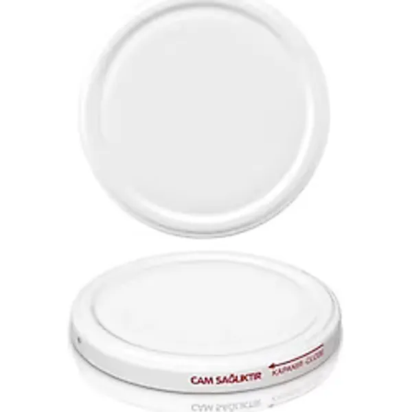 Kavanoz Kapağı 25 Adet Standart 82 MM Konserve Kapağı Beyaz